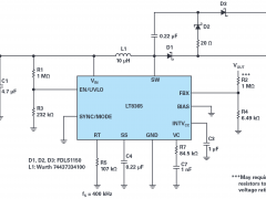 ADI:用于通信的高压升压和反相转换器