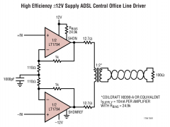 LT1794高输出电流放大器(≥100mA)参数介绍及中文PDF下载