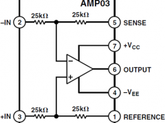 AMP03差动放大器参数介绍及中文PDF下载