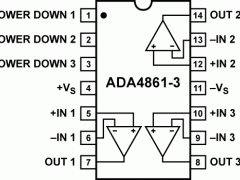 ADA4861-3低噪声放大器(≤10nV/√Hz)参数介绍及中文PDF下载