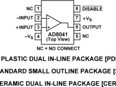 AD8041视频运算放大器（运算放大器）参数介绍及中文PDF下载
