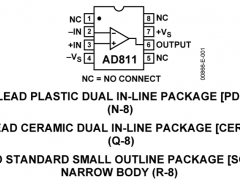AD811视频运算放大器（运算放大器）参数介绍及中文PDF下载