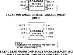 ADA4666-2低输入偏置电流放大器(<100pA)参数介绍及中文PDF下载