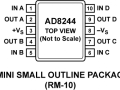 AD8244低输入偏置电流放大器(<100pA)参数介绍及中文PDF下载