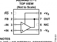 ADA4817-1低输入偏置电流放大器(<100pA)参数介绍及中文PDF下载