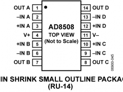AD8508轨到轨放大器参数介绍及中文PDF下载