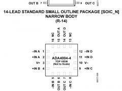 ADA4004-4精密放大器(Vos<1mV且TCVos<2uV/C)参数介绍及中文PDF下载