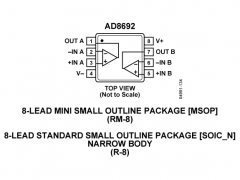 AD8692低噪声放大器(≤10nV/√Hz)参数介绍及中文PDF下载