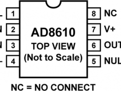 AD8610低输入偏置电流放大器(<100pA)参数介绍及中文PDF下载