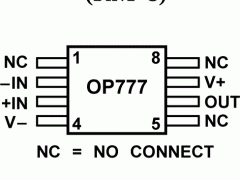 OP777精密放大器(Vos<1mV且TCVos<2uV/C)参数介绍及中文PDF下载