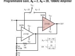 LT1784高压放大器(≥12V)参数介绍及中文PDF下载