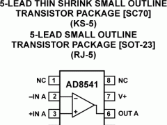 AD8541低输入偏置电流放大器(<100pA)参数介绍及中文PDF下载