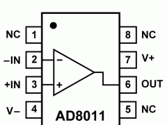 AD8011低功耗放大器(<1mA/放大器)参数介绍及中文PDF下载