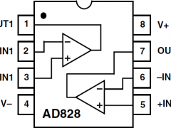 AD828低噪声放大器(≤10nV/√Hz)参数介绍及中文PDF下载