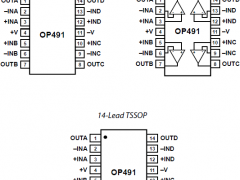 OP491低功耗放大器(<1mA/放大器)参数介绍及中文PDF下载