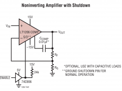 LT1206低噪声放大器(≤10nV/√Hz)参数介绍及中文PDF下载