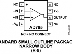 AD795低输入偏置电流放大器(<100pA)参数介绍及中文PDF下载