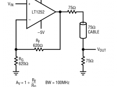 LT1252电流反馈运算放大器参数介绍及中文PDF下载