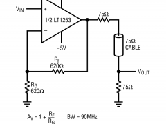 LT1254低噪声放大器(≤10nV/√Hz)参数介绍及中文PDF下载