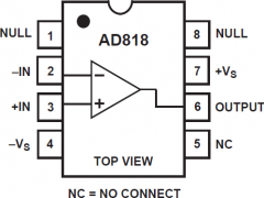 AD818低噪声放大器(≤10nV/√Hz)参数介绍及中文PDF下载