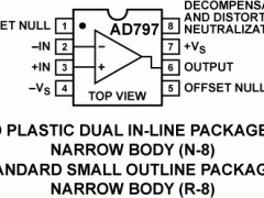 AD797精密放大器(Vos<1mV且TCVos<2uV/C)参数介绍及中文PDF下载