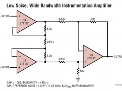 LT1127低噪声放大器(≤10nV/√Hz)参数介绍及中文PDF下载