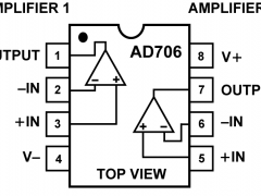 AD706低功耗放大器(<1mA/放大器)参数介绍及中文PDF下载