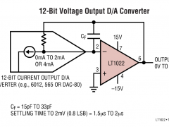 LT1022高压放大器(≥12V)参数介绍及中文PDF下载