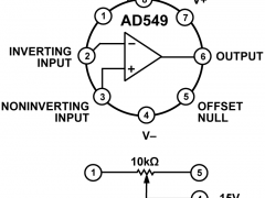 AD549低输入偏置电流放大器(<100pA)参数介绍及中文PDF下载