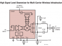 LT5557单、双和三平衡混频器参数介绍及中文PDF下载
