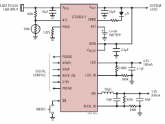 LTC3553-2PMIC（DC/DC、PowerPath和电池充电器）参数介绍及中文PDF下载