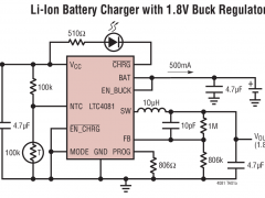 LTC4081电池充电器+DC/DC参数介绍及中文PDF下载