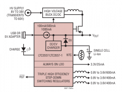 LTC3557PMIC（DC/DC、PowerPath和电池充电器）参数介绍及中文PDF下载