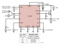 LTC4090USB电源管理器（PowerPath、电池充电器）参数介绍及中文PDF下载