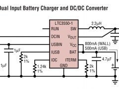 LTC3550-1电池充电器+DC/DC参数介绍及中文PDF下载
