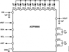ADP8866无电感器型(充电泵)LED驱动器参数介绍及中文PDF下载