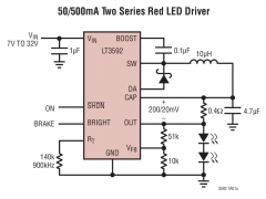 LT3592降压型LED驱动器参数介绍及中文PDF下载