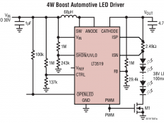 LT3519降压型LED驱动器参数介绍及中文PDF下载