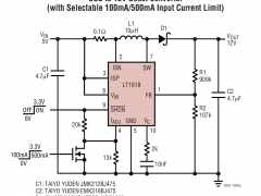 LT1618降压型LED驱动器参数介绍及中文PDF下载