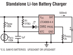 LTC4069-4.4线性电池充电器参数介绍及中文PDF下载