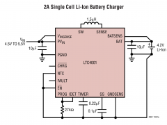 LTC4001开关电池充电器参数介绍及中文PDF下载