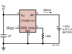 LTC4057-4.2线性电池充电器参数介绍及中文PDF下载