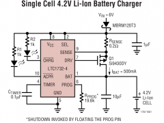 LTC1732-4线性电池充电器参数介绍及中文PDF下载