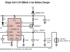 LTC4050线性电池充电器参数介绍及中文PDF下载