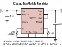 LTM8050µModule降压型稳压器参数介绍及中文PDF下载