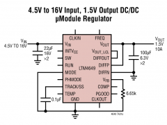 LTM4649µModule降压型稳压器参数介绍及中文PDF下载