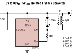 LT8303反激式、正激式和隔离式控制器参数介绍及中文PDF下载