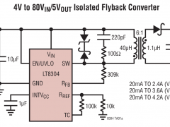 LT8304反激式、正激式和隔离式控制器参数介绍及中文PDF下载