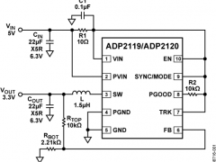 ADP2119内部电源开关降压稳压器参数介绍及中文PDF下载