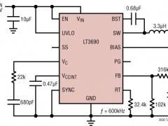 LT3690内部电源开关降压稳压器参数介绍及中文PDF下载